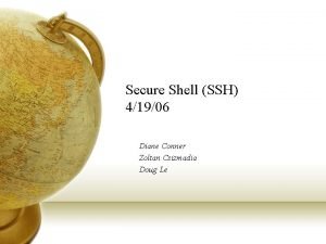Secure Shell SSH 41906 Diane Conner Zoltan Csizmadia