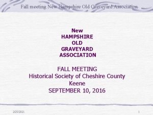 Nh old graveyard association