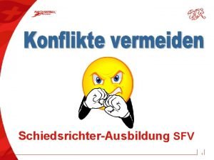 SchiedsrichterAusbildung SFV 1 Eine Persnlichkeit ist ein Mensch