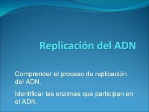 Replicacion del adn