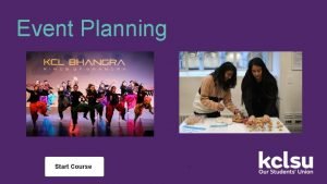 Event Planning Start Course Event Planning All events