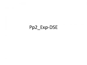 Pp 2ExpDSE Exposition Writing in DSE papers DSE