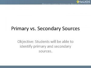 Objective source examples