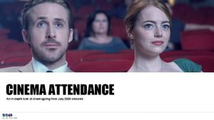 CINEMA ATTENDANCE An indepth look at cinemagoing from