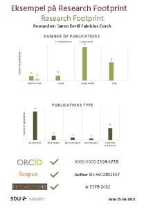 Eksempel p Research Footprint Researcher Sren Bertil Fabricius