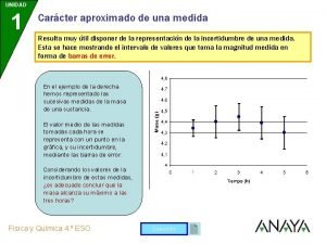 Caracter aproximado de la medida