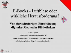 EBooks Luftblase oder wirkliche Herausforderung Von der schwierigen