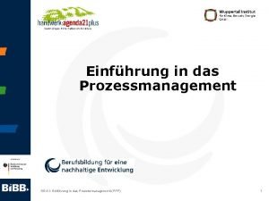 Einfhrung in das Prozessmanagement S 5 A 1