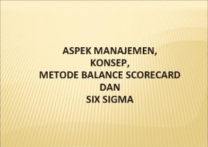 Metode balance scorecard