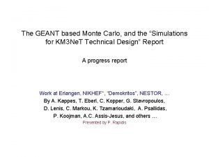 Geant simulation