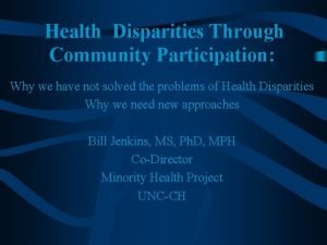 30-30-30 model of health disparities
