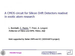 A CMOS circuit for Silicon Drift Detectors readout