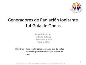 Generadores de Radiacin Ionizante 1 4 Gua de