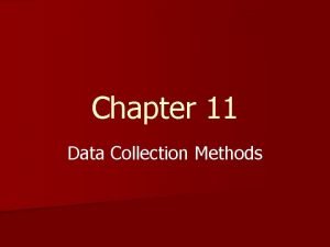 Observational data collection method