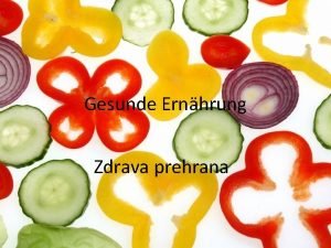 Projekt zdrava prehrana