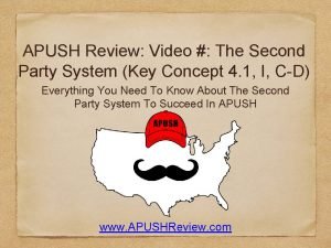 Second party system apush definition