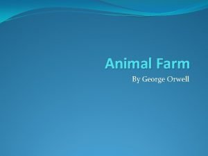 Animal farm predictions