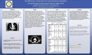 Sex Differences in Evaluation for Acute Pulmonary Embolism