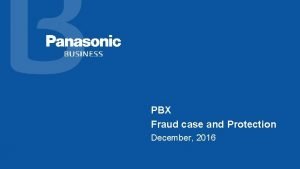 Pbx fraud