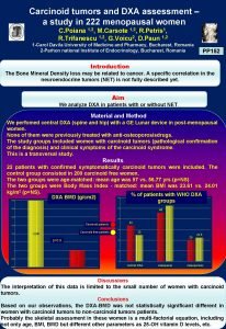 Carcinoid tumors and DXA assessment a study in