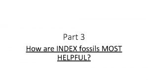 Best index fossil