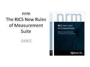 Rics rules of measurement