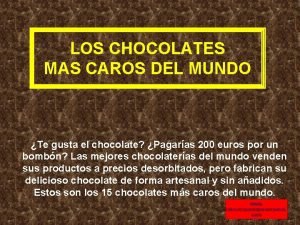 Chocolate caros