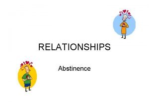 RELATIONSHIPS Abstinence CHOOSING ABSTINENCE What is intimacy Closeness