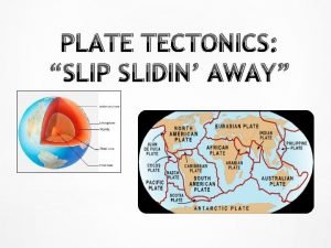 PLATE TECTONICS SLIP SLIDIN AWAY Plate Tectonic Theory