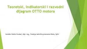 Teoretski indikatorski i razvodni dijagram OTTO motora Izradio