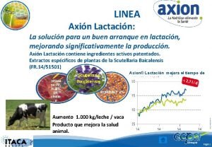 LINEA Axin Lactacin La solucin para un buen