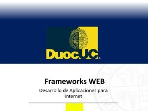 Frameworks WEB Desarrollo de Aplicaciones para Internet Aprendizajes