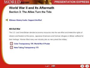 World war ii and its aftermath section 1 quiz