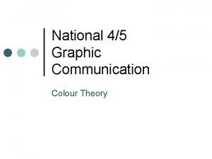 Advancing colours