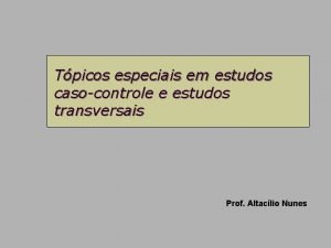 Estudo transversal