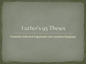 95 theses translation