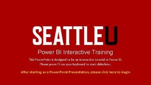 Power bi training powerpoint