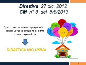 Direttiva 27 dic 2012 CM n 8 del