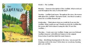 Gruffalo character traits