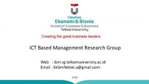 Kk ibm telkom university