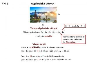 Teckna algebraiska uttryck