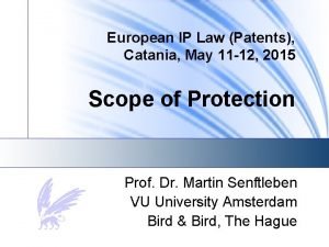 European IP Law Patents Catania May 11 12