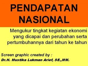 Menghitung pendapatan nasional