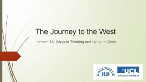 Journey to the west lesson