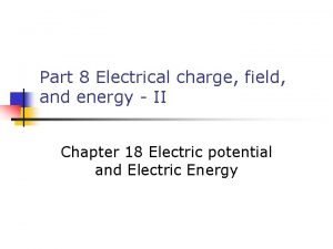 Electric potential energy