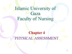 Islamic University of Gaza Faculty of Nursing Chapter