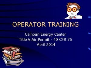 Title v air permit training