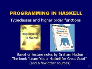 Higher order functions haskell