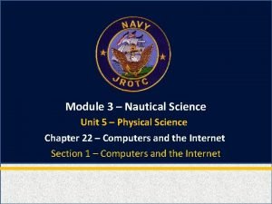 Module 3 Nautical Science Unit 5 Physical Science