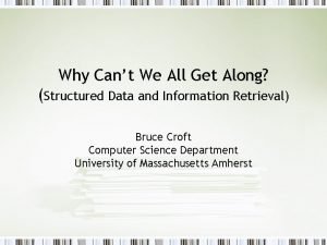 Why Cant We All Get Along Structured Data